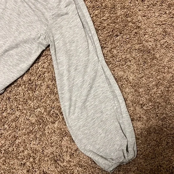 LASCANA Shirt Dress, Light Heather Gray, Size Small - Picture 4 of 6